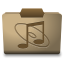 Cardboard Music Icon 128x128 png